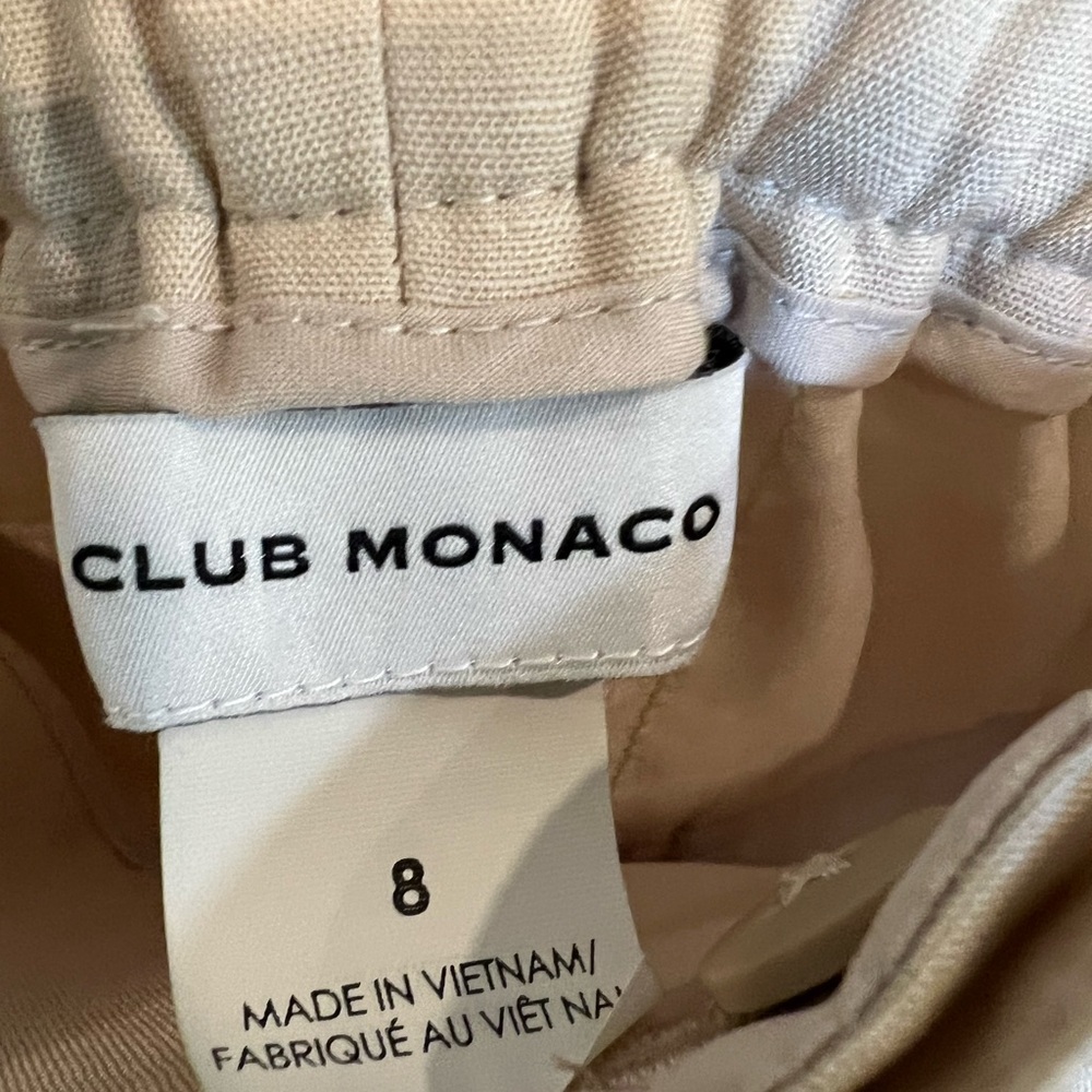 Club Monaco CASHEW Women's Anreannah Wide Leg Pants size 8 - Picture 7 of 8